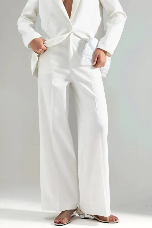 High Waist Straight Leg Bengalin Pants - Hiccup