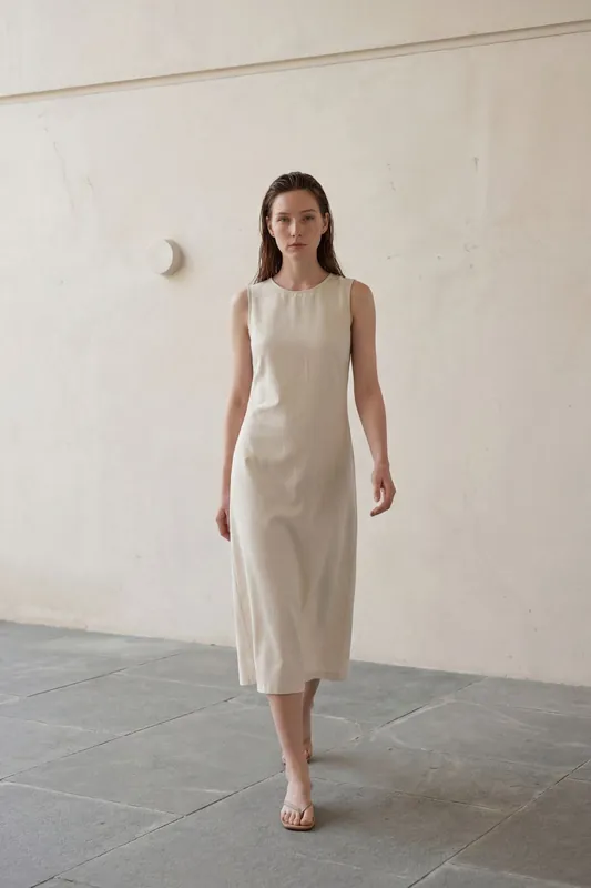 Back Detailed Midi Dress - MyFashion