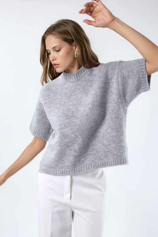 Relaxed Fit Crew Neck Knitwear Sweater - Hiccup