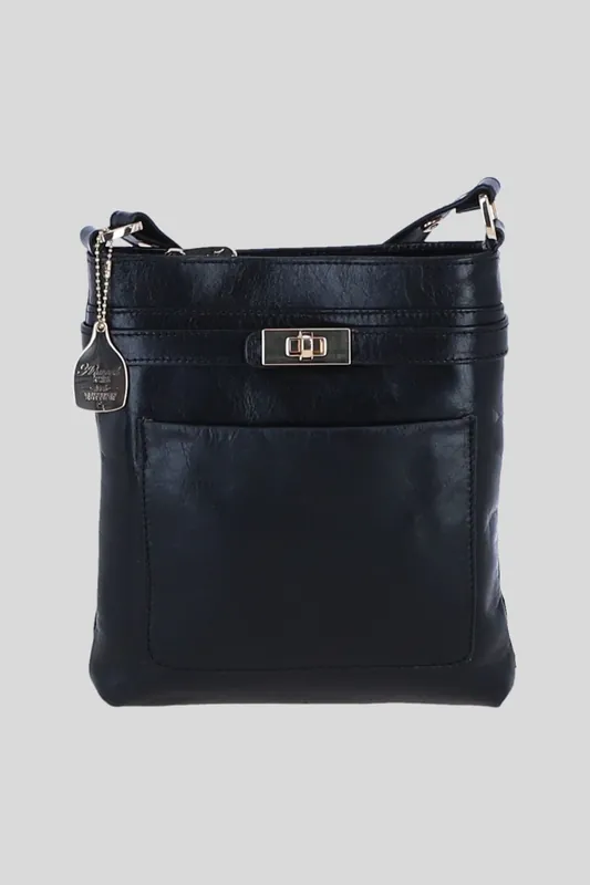 Real Leather Crossbody Bag with Adjustable Strap - Ashwood Leather