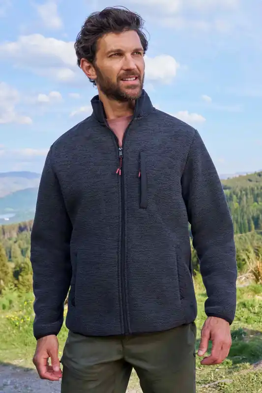 Hayfield' Warm Plush Fur Lined Soft Comfy Full Zip Fleece Jacket - Mountain Warehouse