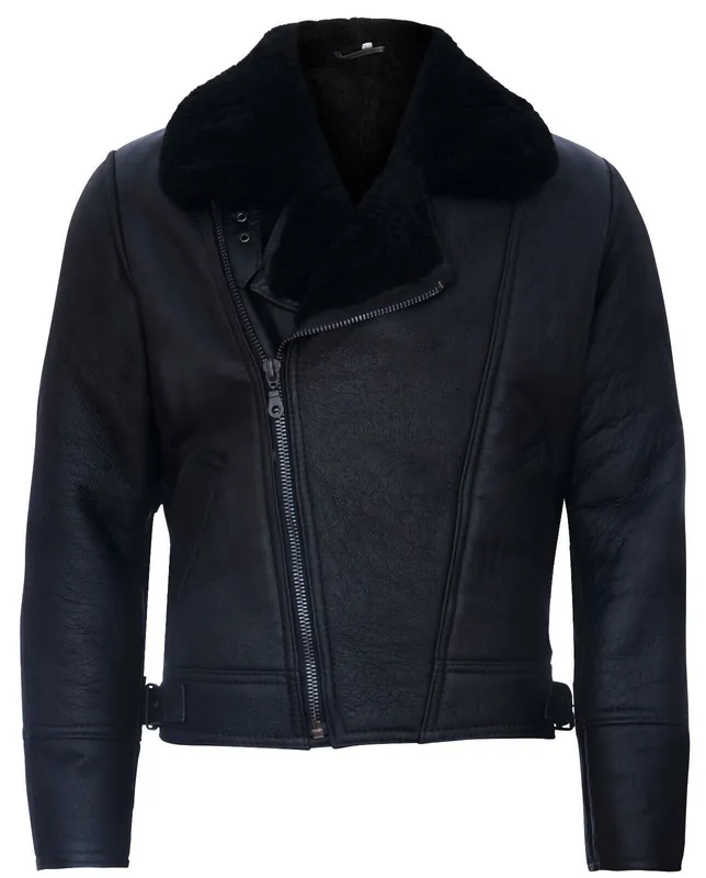 Sheepskin Leather WW2 Bomber Jacket-Tucson