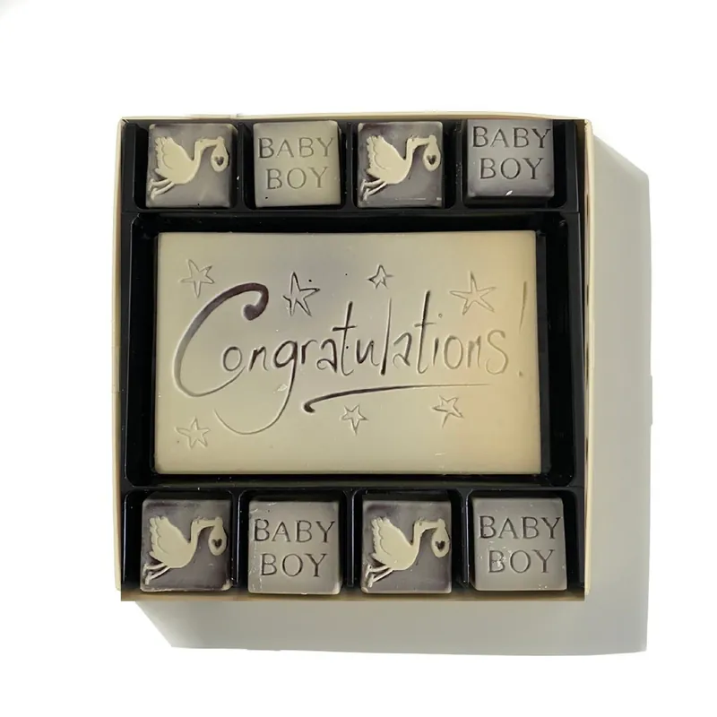Chocolate Congratulations Baby Boy Gift - CHOC ON CHOC