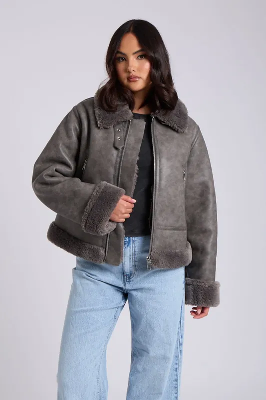 Cropped Bonded Jacket - Urban Bliss
