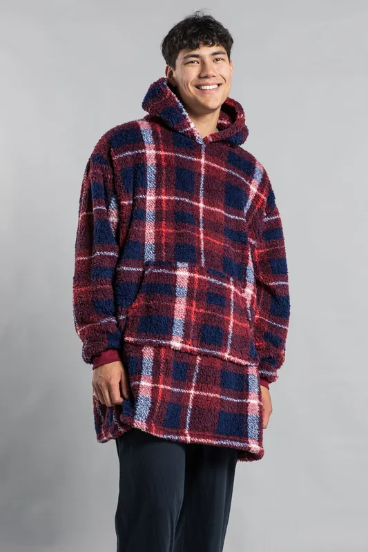 Checked Hooded Blanket - Tokyo Laundry