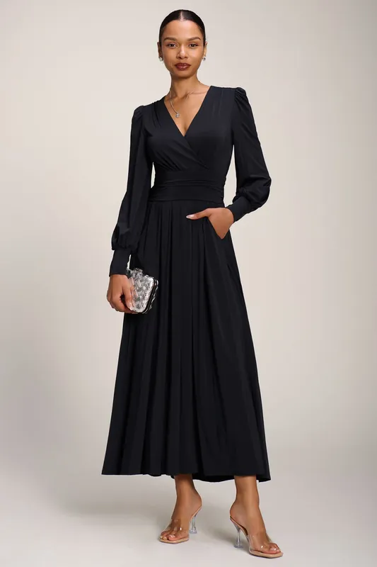 Long Sleeve Soft Jersey Maxi Dress - Jolie Moi