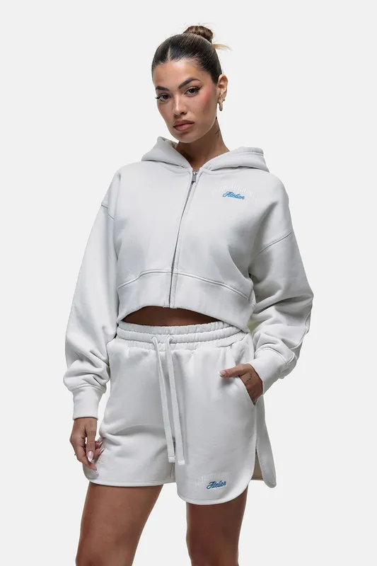 Embroidered Relaxed Fit Zip Through Hoodie - Good For Nothing