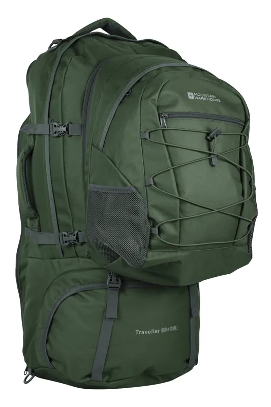'Traveller 60 + 20L' Two in One Durable Travelling Rucksack - Mountain Warehouse