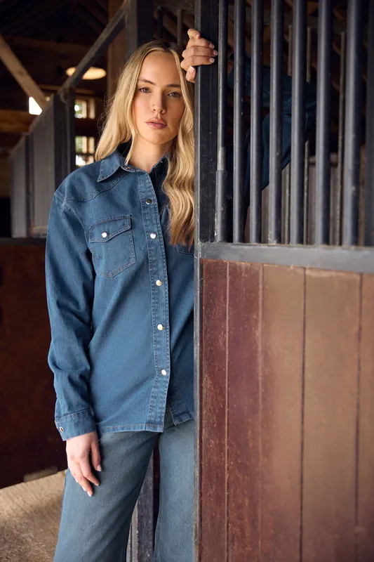 Tall Denim Shacket - Long Tall Sally