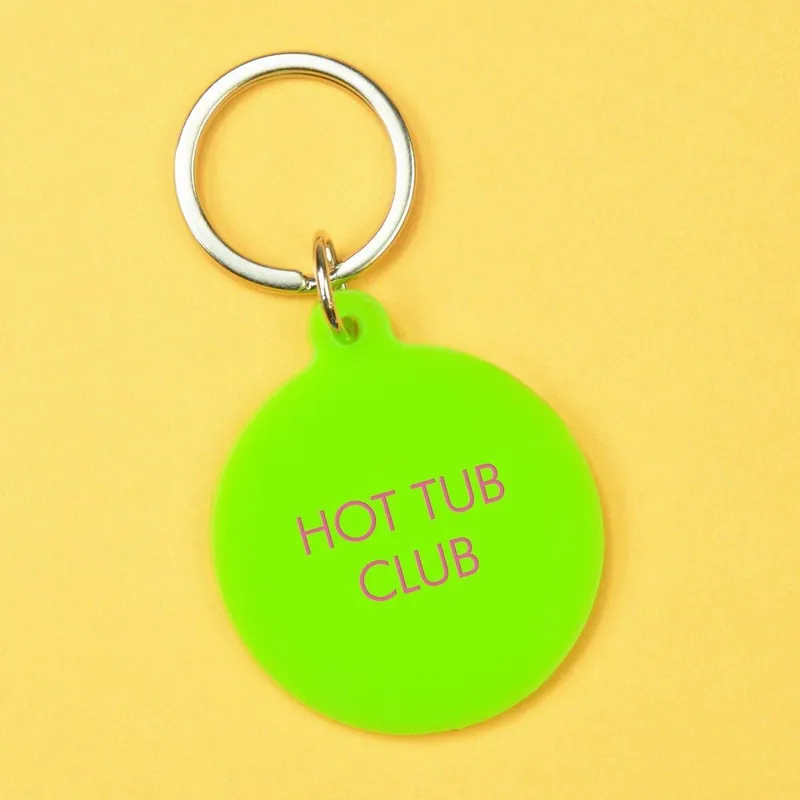 Hot Tub Club Keyring - Flamingo Candles