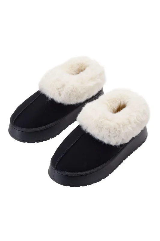 Closed Toed Comfy Fleece-Lined Slippers Home Shoes
