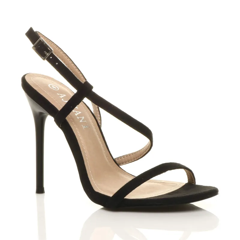 High Heel Party Barely There Sandals - AJVANI
