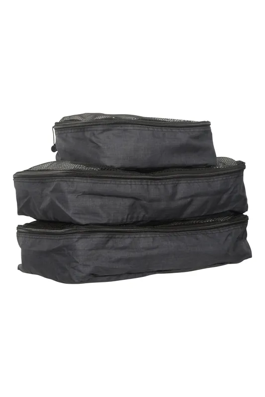 3 Pack Lightweight Compact Travel Suitcase Packing Organiser Set - Mountain Warehouse