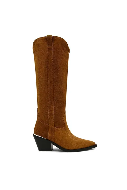 Spiral Boot Brown' Suede Boots - STEVE MADDEN