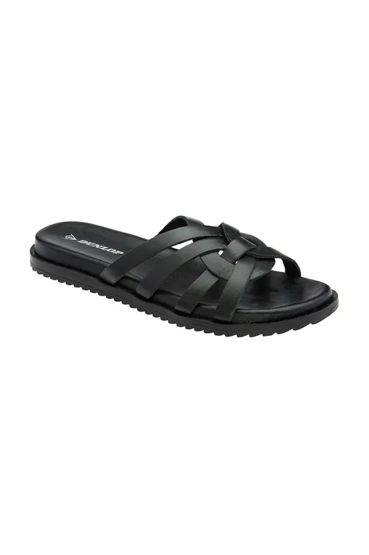 Petra' Leather Flat Strappy Sandals - Dunlop