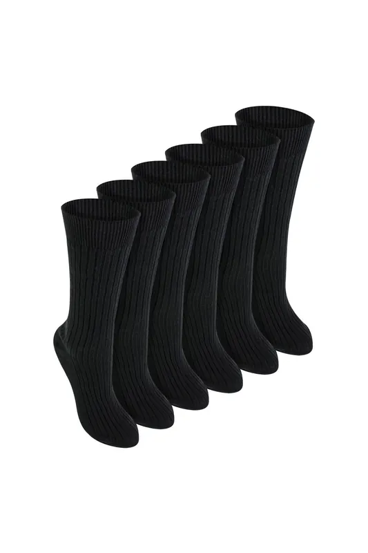 6 Pack 100% Cotton Breathable Socks - Sock Snob