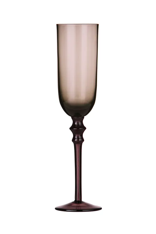 Practical Set Of Four Purple Glasses, Elegant Champagne Glasses, Durable Drink Glasses For House Bar - Orsina