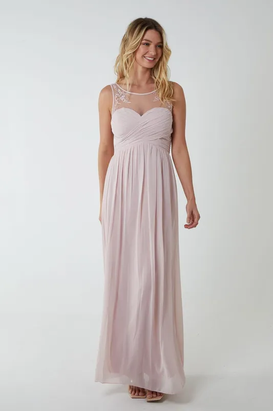 Embellished Maxi Dress - Blue Vanilla