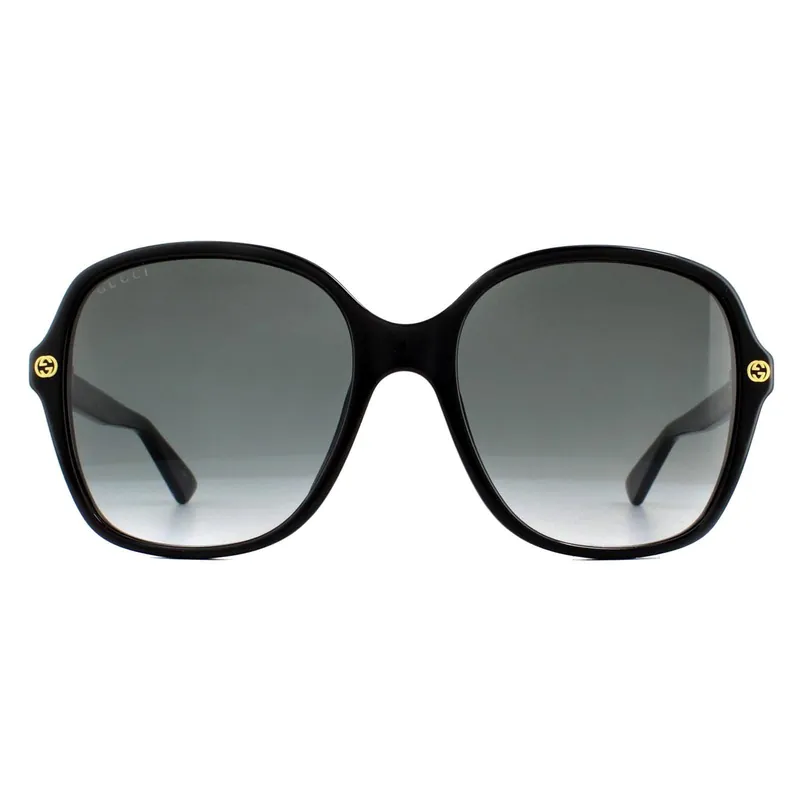 Square Black Grey Gradient Sunglasses - Gucci