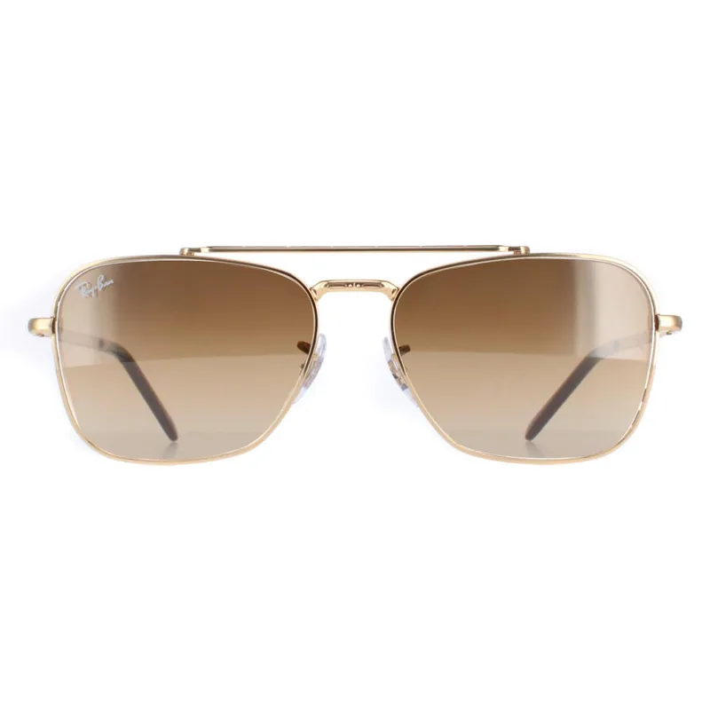 Square Gold Brown Gradient RB3636 New Caravan - Ray-Ban