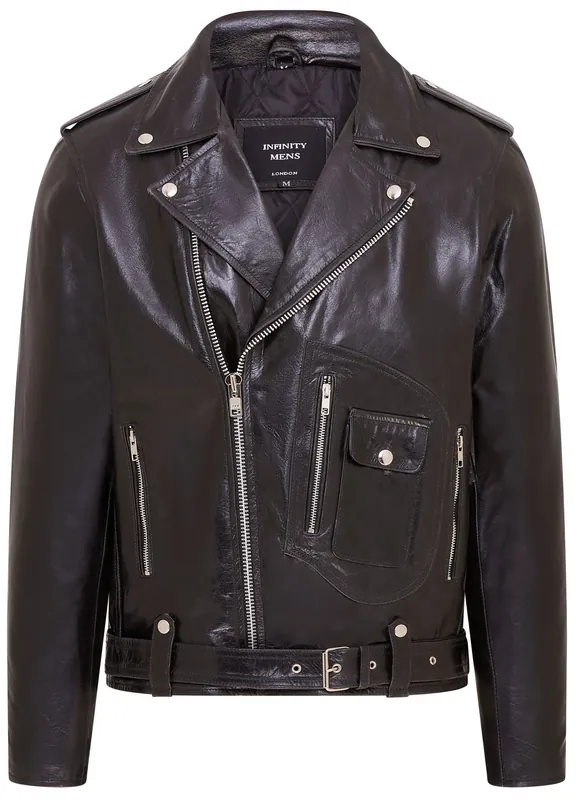 Cow-Hide Biker Brando Jacket - Pargas