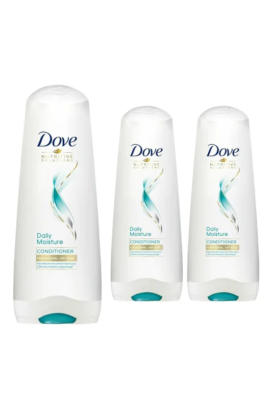 Daily Moisture 'Conditioner' for Soft and Smooth Hair 200ml, 3 Pack - Dove