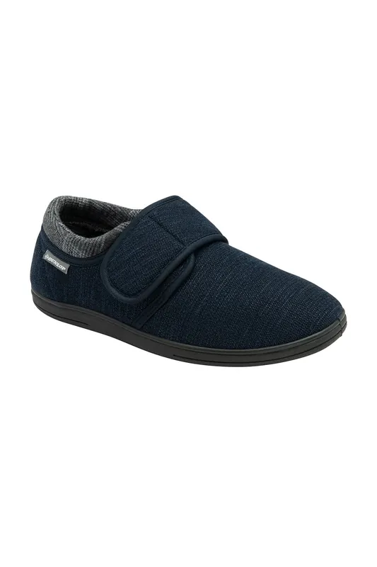 Navy 'Roman' Full Shoe Slippers - Dunlop