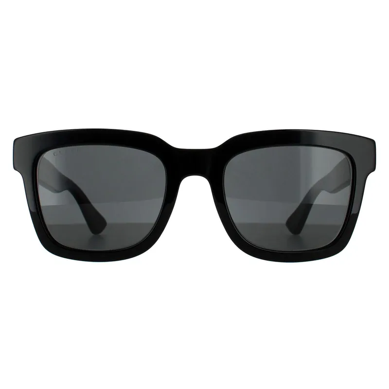 Square Black Black Sunglasses - Gucci