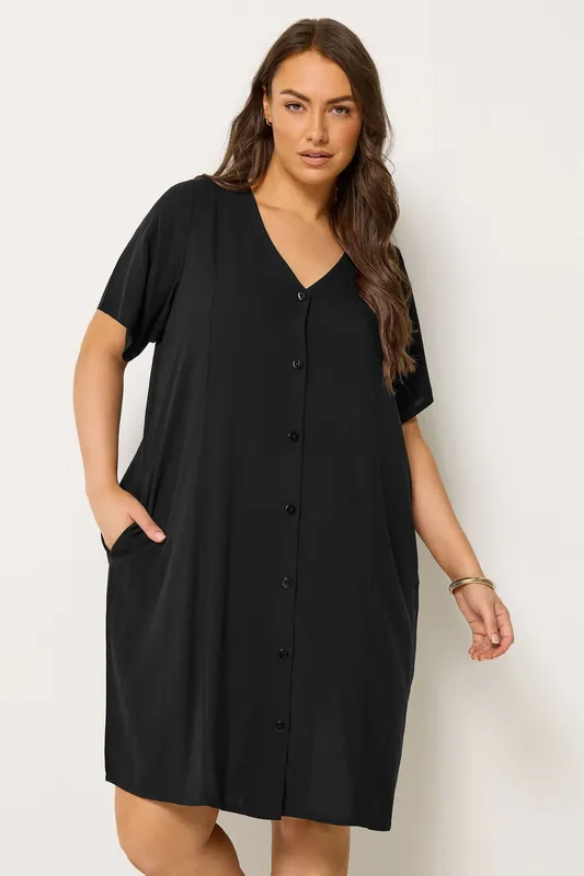 Button Through Tunic Dress - Yours