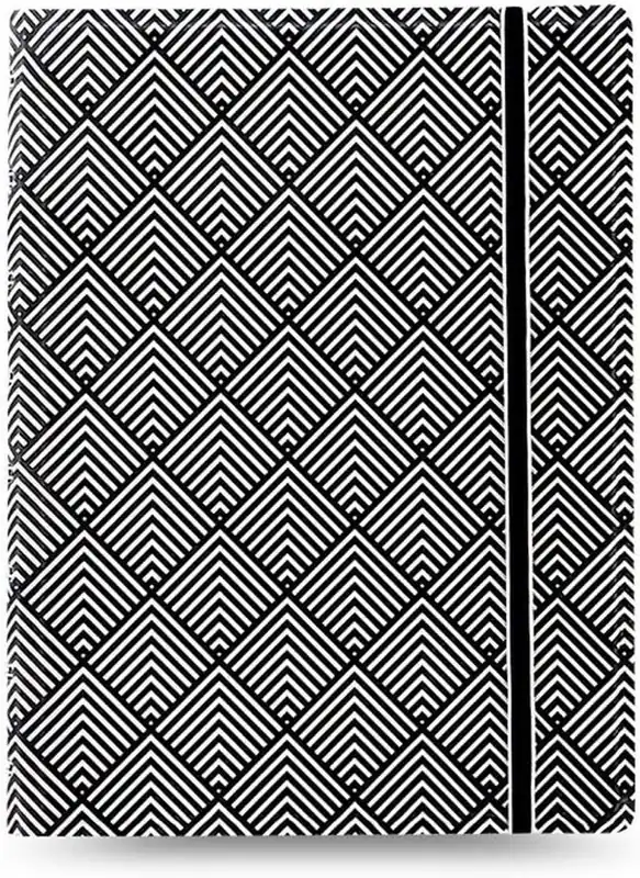 Impressions Black & White Deco A5 Notebook 115067 - Filofax