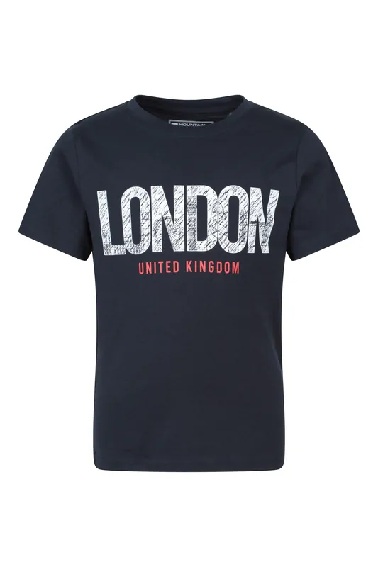 London' Soft Lightweight Casual 100% Cotton Short Sleeve T-Shirt