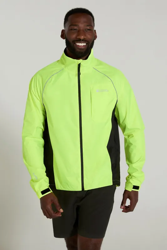 Adrenaline Waterproof Cycling Jacket Reflective Coat - Mountain Warehouse