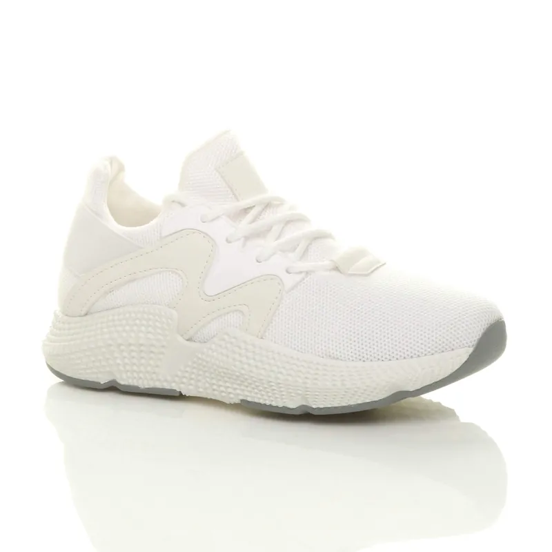 Low Heel Lace Up Retro Chunky Trainers - AJVANI