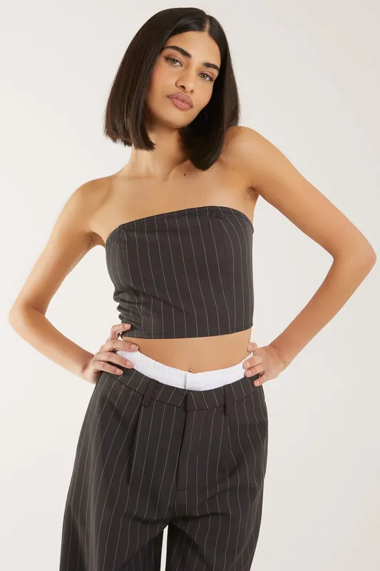 Bandeau Crop Top - Pink Vanilla