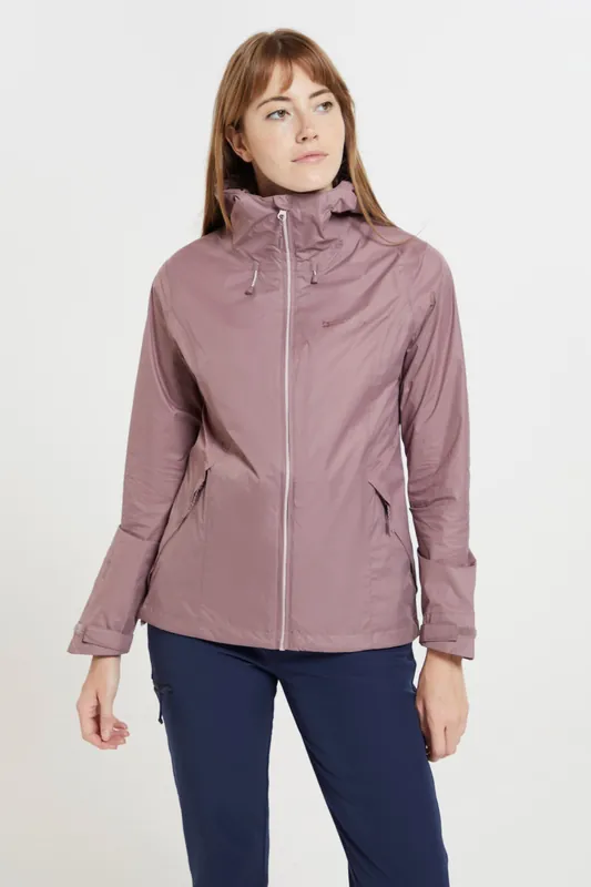 'Swerve' Waterproof Breathable Adjustable Cuffs Hooded Jacket - Mountain Warehouse