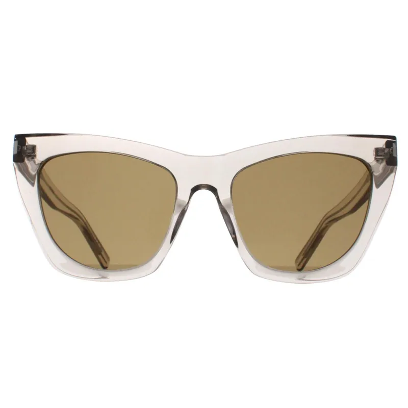 Cat Eye Transparent Beige Brown SL214 Kate - Saint Laurent