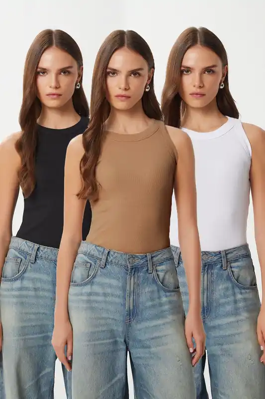 Fitted Cotton 3-Pack Tank Top