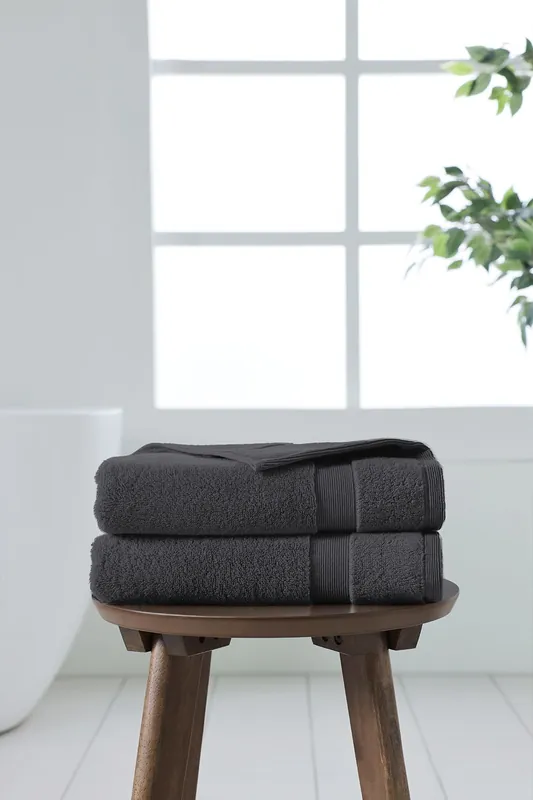 100% Cotton, 750gsm Hand Towel (Pack of 2) - Martex