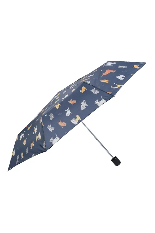 Mini Patterned Umbrella with Wrist Strap Windproof Brolly - Mountain Warehouse