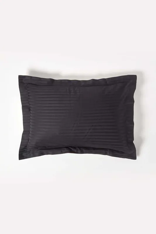 Egyptian Cotton Satin Stripe Oxford Pillowcase 330 TC - Homescapes