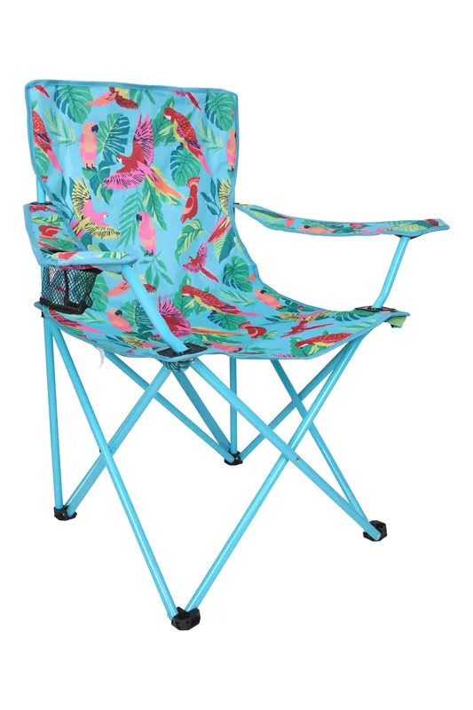 Patterned In - built Cup Holder Camping Festivals Folding Chair