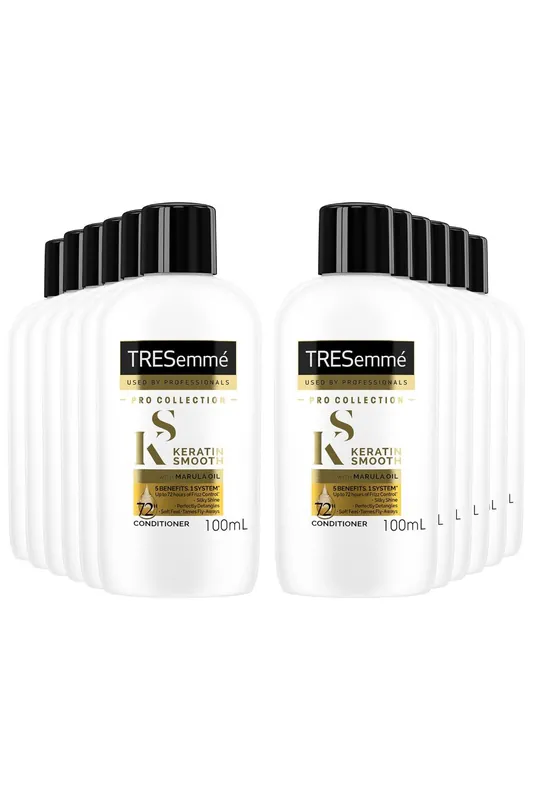 Keratin Smooth 'Conditioner' with Marula Oil for Frizzy Hair 12 Pack of 100ml - Tresemme