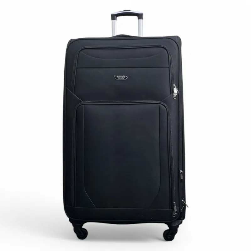 Soft Shell Lightweight Nylon Extra Large 4 Wheels Travel Suitcase - Infinity Leather