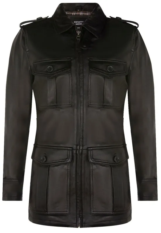 Leather Parka Safari Coat-Mesa Verde