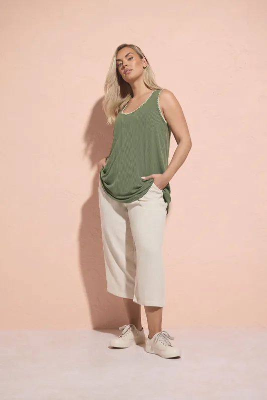Linen Cropped Trousers - Yours