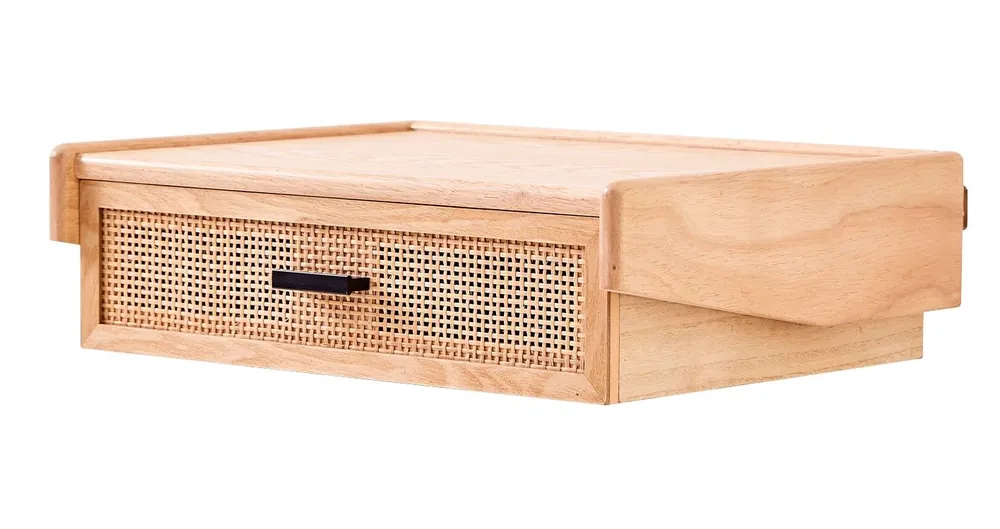 Bedside Table Night Suspended in Wood Drawer - Nordlys