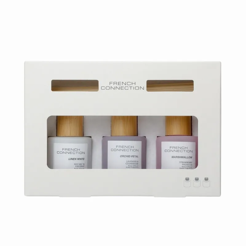 Trio of Reed Diffusers Gift Set 3x50G Pastel Range - French Connection