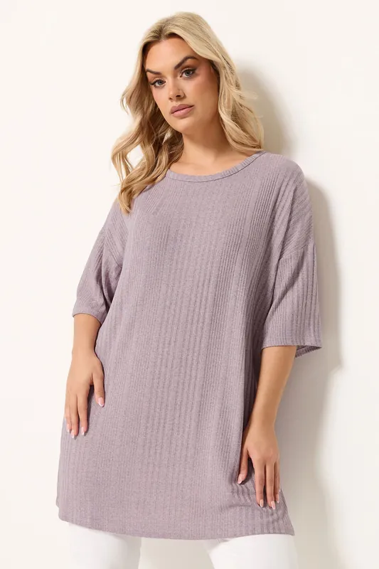 Ribbed Oversized T-Shirt