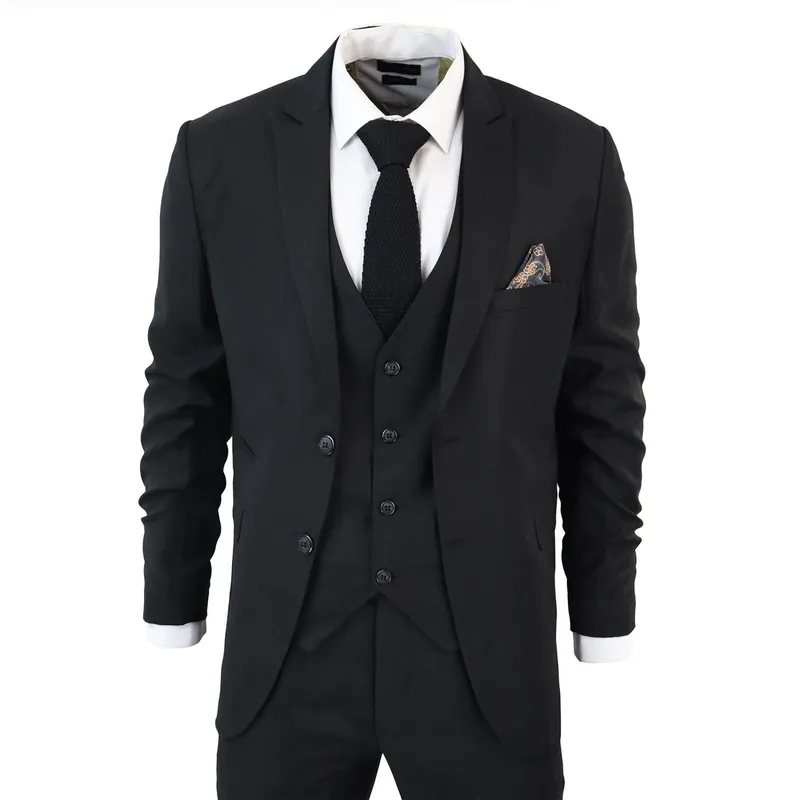 IM1 Classic Plain 3 Piece Suit - Infinity Leather