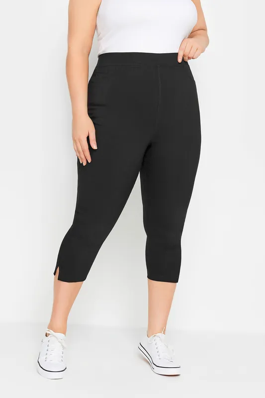 Bengaline Cropped Pull On Trousers - Yours
